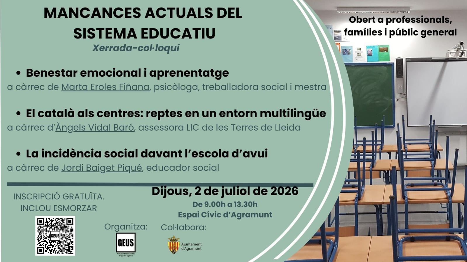 Xerrada.col&middot;loqui: Mancances actuals del sistema educatiu